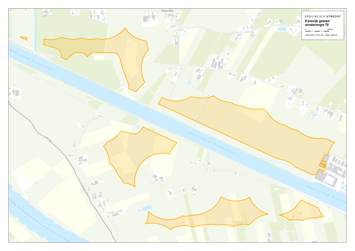 Kaart kansrijkgebied Wijk bij Duurstede