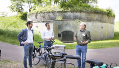Werkbezoek waterlinie gedeputeerden 