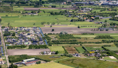 Luchtfoto groene grens Ede-Veenendaal