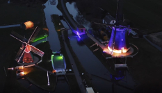 Verlichte molens van de Hollandse Waterlinies