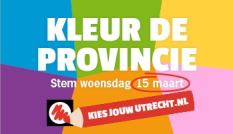 Kleur de provincie, Stem woensdag 15 maart. Kiesjouwutrecht.nl