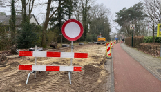 Werkzaamheden fietspad Paltzerweg in Bilthoven