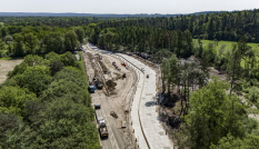 Werkzaamheden aan het ecoduct N226 in mei 2024