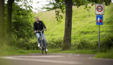 Daniel Smit trapt lekker door op de doorfietsroute