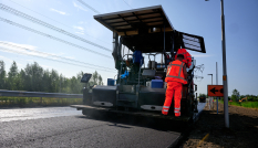 Asfalteerwerkzaamheden op N401 bij Breukelen