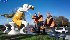 Doop rotondekunst Wakkerendijk Eemnes