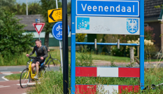 Veenendaal fietser bord