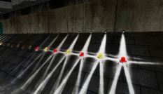 Impressie lichtkunstwerk busstation Vianen