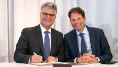 CdK Hans Oosters en Maarten Haverkamp bij de installatie