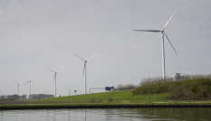 windmolens langs A27 bij Nieuwegein