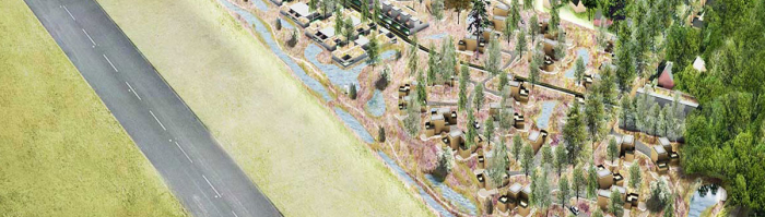 Artist impression Woonwijk Vliegbasis Soesterberg