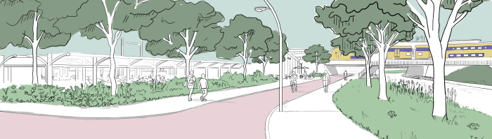 Ontwerp voor inrichting oostzijde van station Breukelen