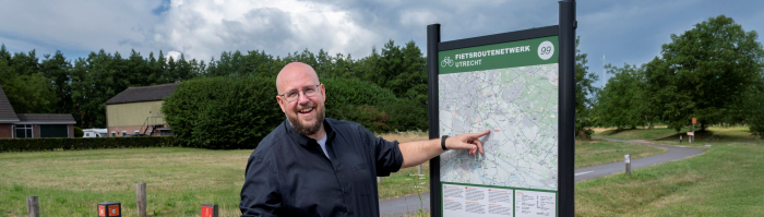 Jeroen van Routebureau Utrecht bij knooppuntenroute