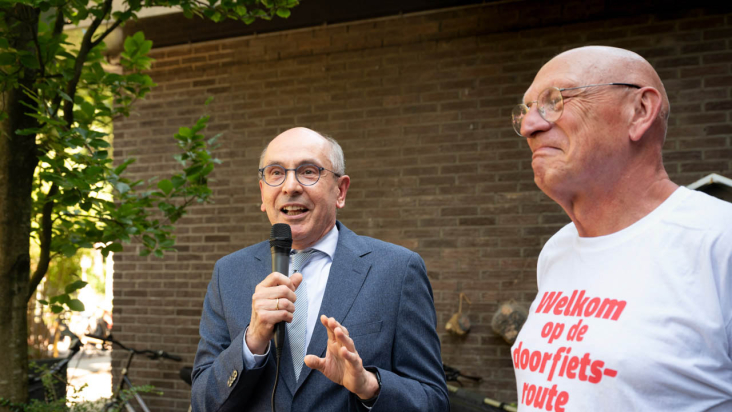 Speech secretaris-generaal van het ministerie van IenW de heer Dronkers met omgevingsmanager van de provincie Utrecht Paul van Weenen