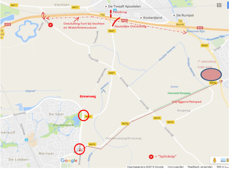 Kaart buitengebied Houten