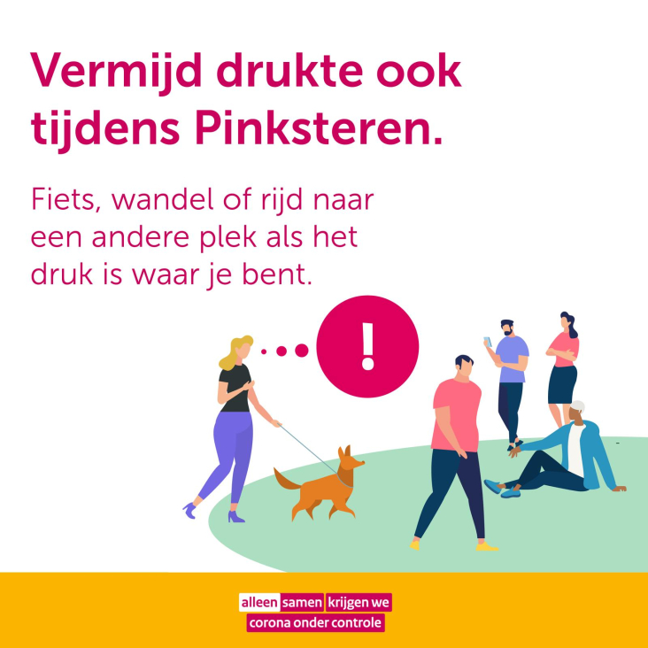 poster Pinksteren en corona