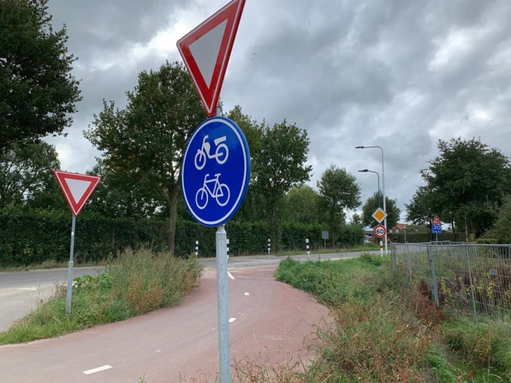 Fietsoversteek N410_Odijk_Burgje