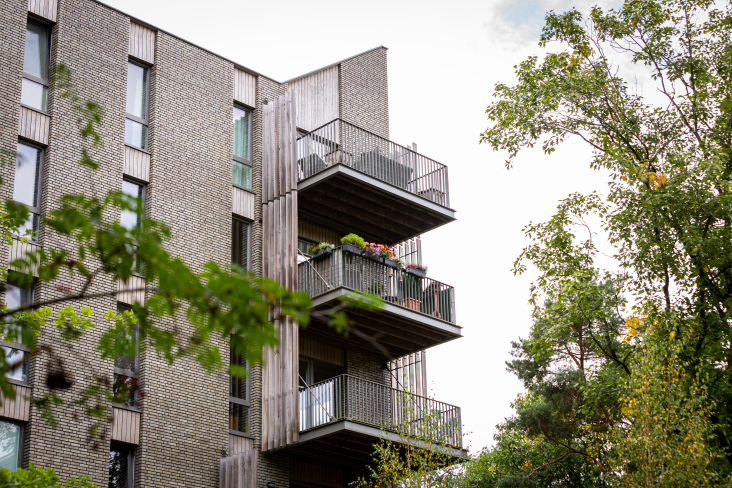 balkons appartementengebouw Kerckebosch