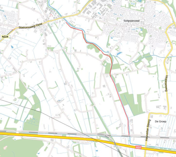 Landkaart Afsluiting Grebbelinie 2021