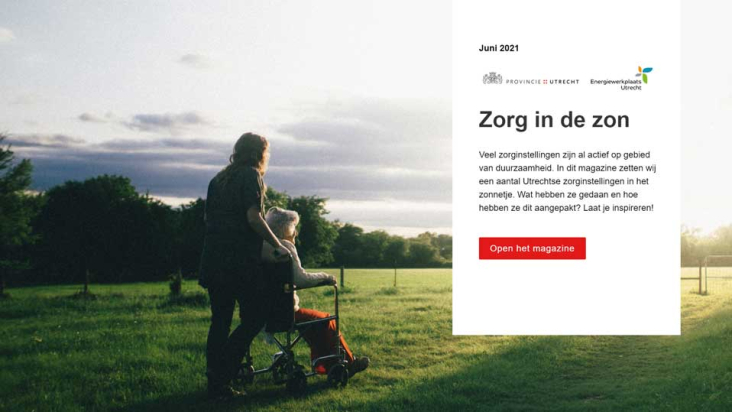 Cover Zon in de zorg