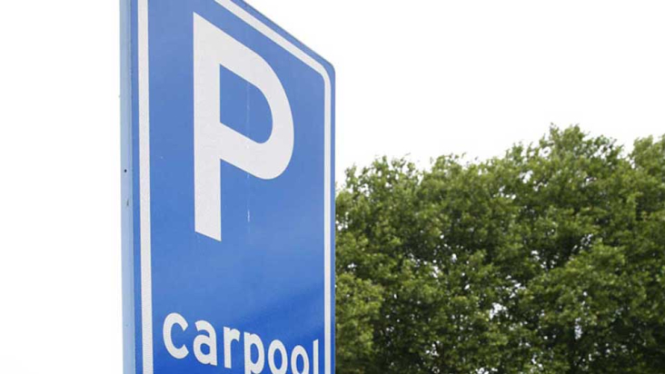 carpool verkeersbord