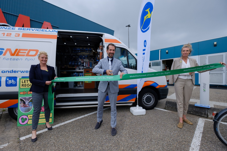 Gedeputeerde Arne Schaddelee opent de Mobiliteitsweek Utrecht