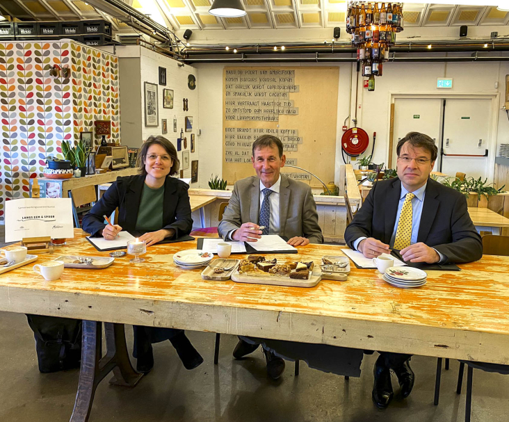 Ondertekening samenwerkingsovereenkomst provincie Utrecht en gemeente Amersfoort