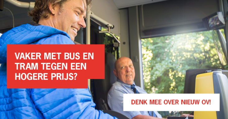 Vaker met bus en tram tegen een hogere prijs?