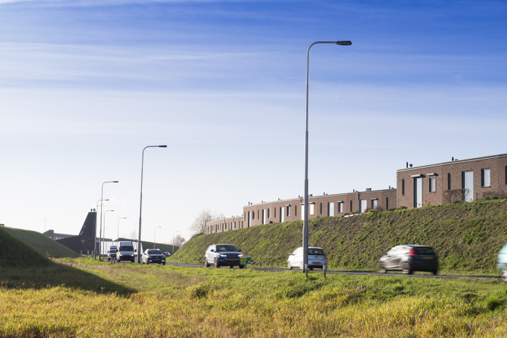 Zicht op de rondweg in Veenendaal