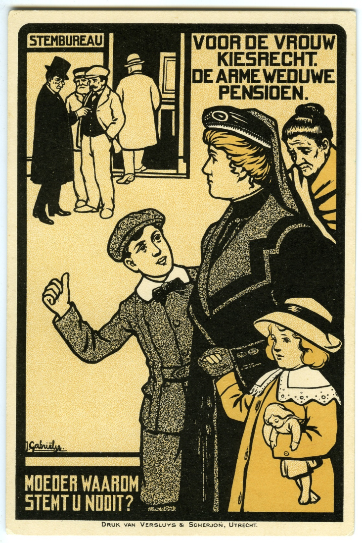 Het pamflet 'Moeder waarom stemt u nooit?'