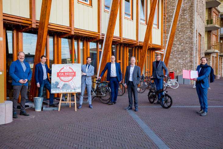 Ondertekening doorfietsroute Via Regia