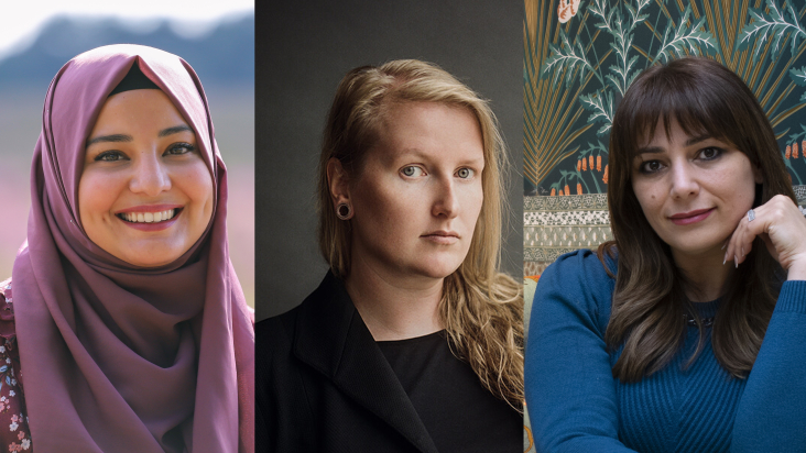 Van links naar rechts: Ebru Aydin, Joyce Overheul en Soha Surour