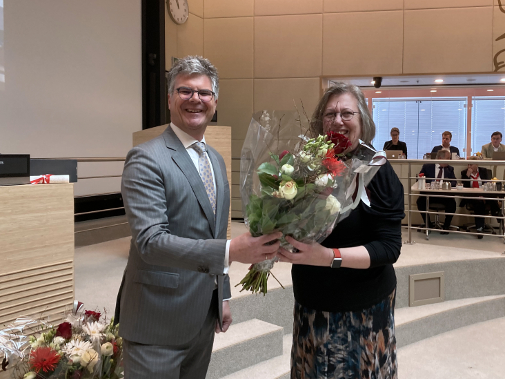 SP-Fractievoorzitter Andrea Poppe neemt afscheid