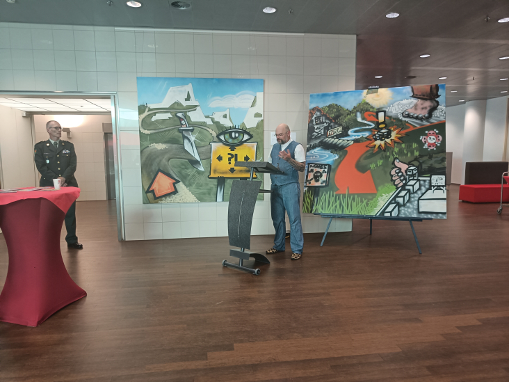 Open tentoonstelling kunst van veteranen