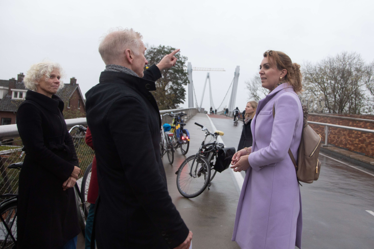 © Jerry van der Meer Fietsbezoek provincie Utrecht met staatssecretaris Vivianne Heijnen