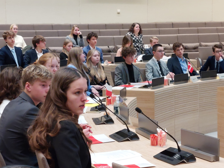 Deelnemers aan het Model European Parliament