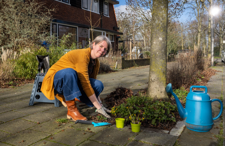 Chantal van der Lee van Guerilla Gardeners