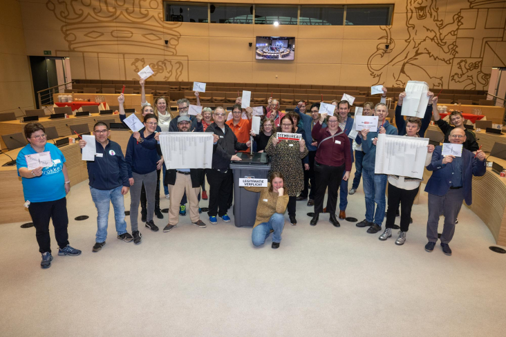 Prokkelduo’s in de Statenzaal van het Huis voor de provincie