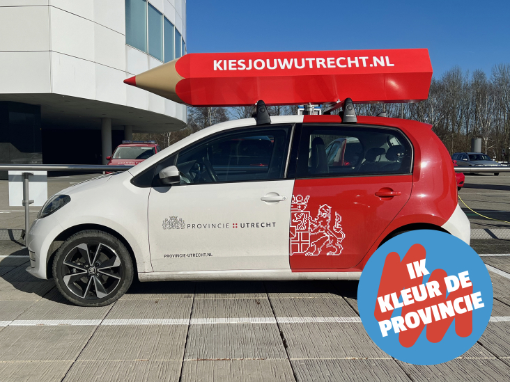 Verkiezingsauto www.kiesjouwutrecht.nl