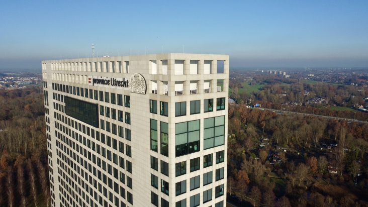 Luchtfoto provinciehuis