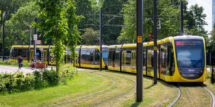 Tram 22 richting Utrecht CS