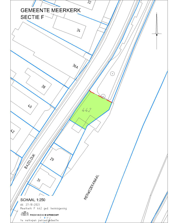  Gemeente Meerkerk, sectie F, nummer 442