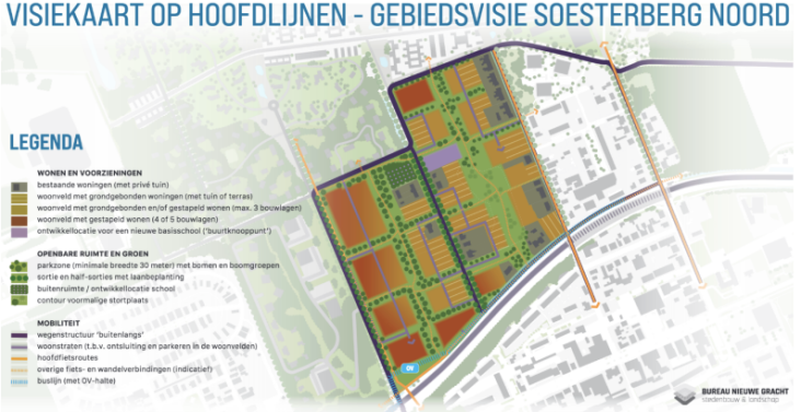 Soesterberg noord visiekaart op hoofdlijnen