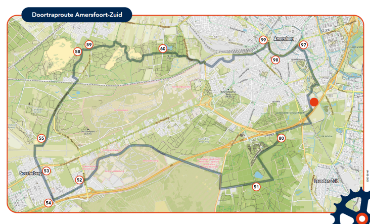 Routebeschrijving Amersfoort-Zuid