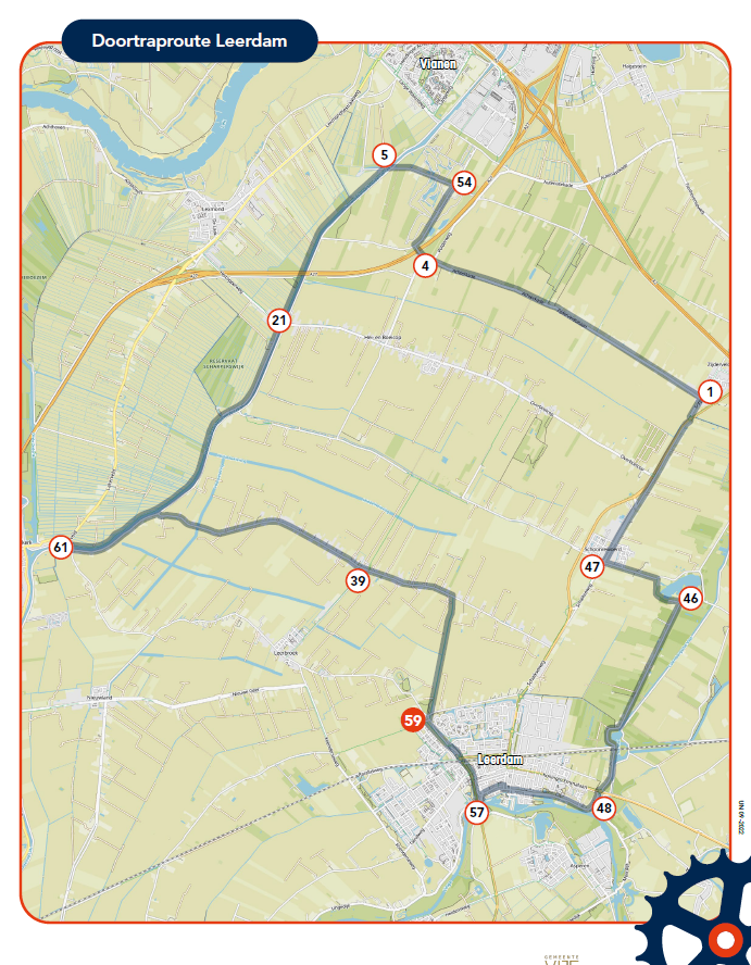 Routebeschrijving Leerdam