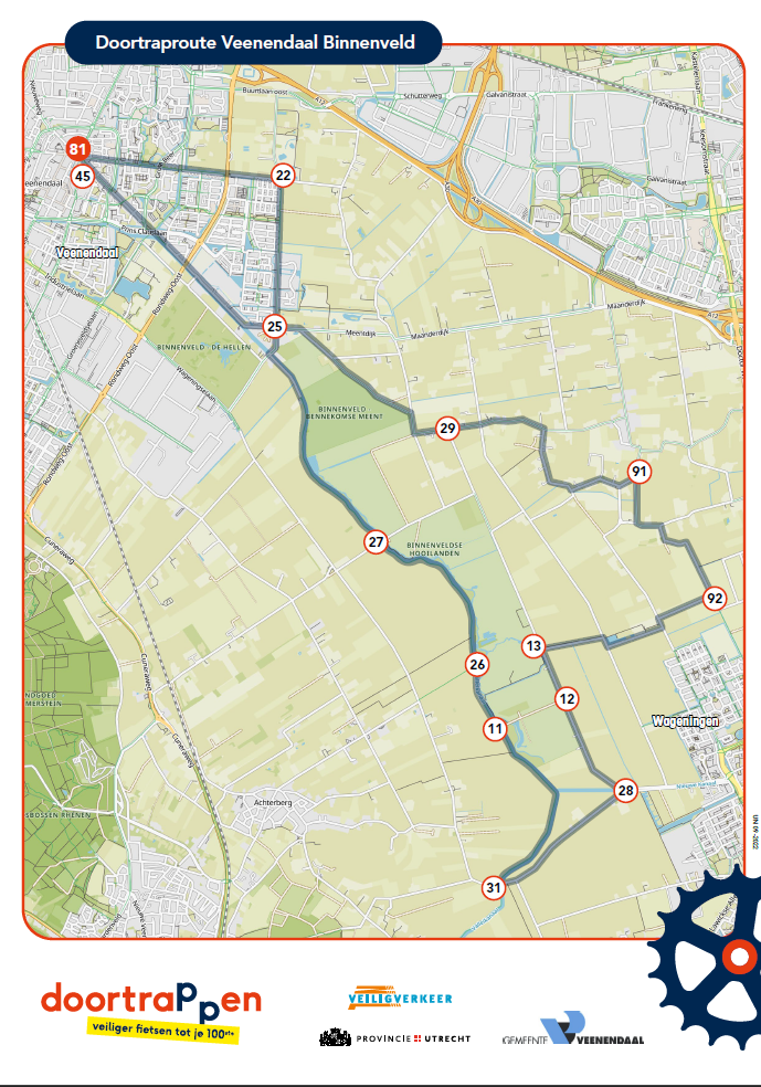 Routebeschrijving Veenendaal Binnenveld