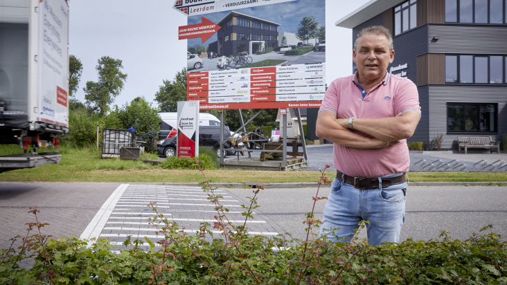 Mark Timmer op bedrijventerrein Nieuw Schaik