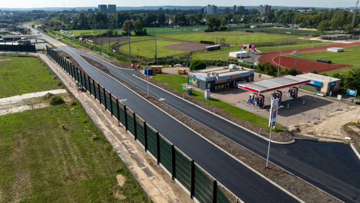 Rondweg-Oost na asfaltering september 2024