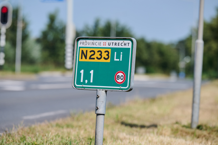 N233 hectometerbordje