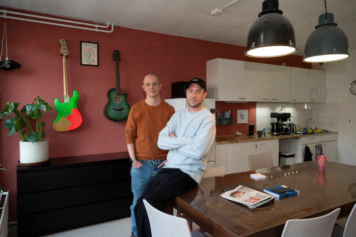 Kees en Bas bij Wegloophuis Utrecht